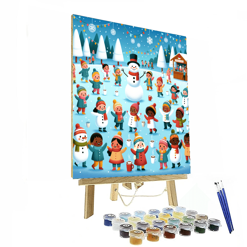 Frosty's Winter Festival Painting Number Kit