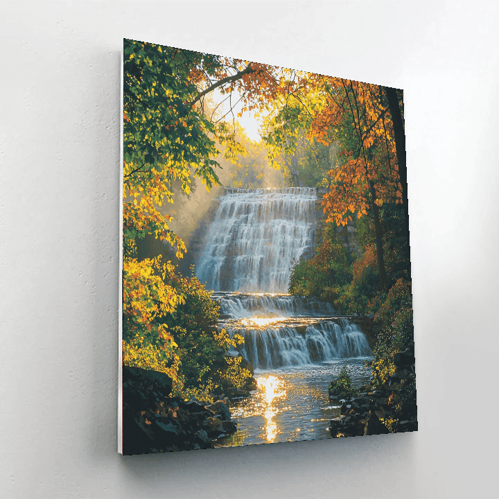 Cascades Of Cuyahoga Valley Paint By Numbers