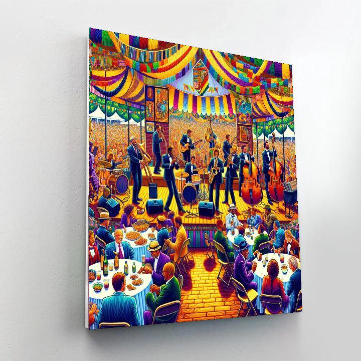 New Orleans Jazz And Heritage Festival - Louisiana Paint By Numbers Art