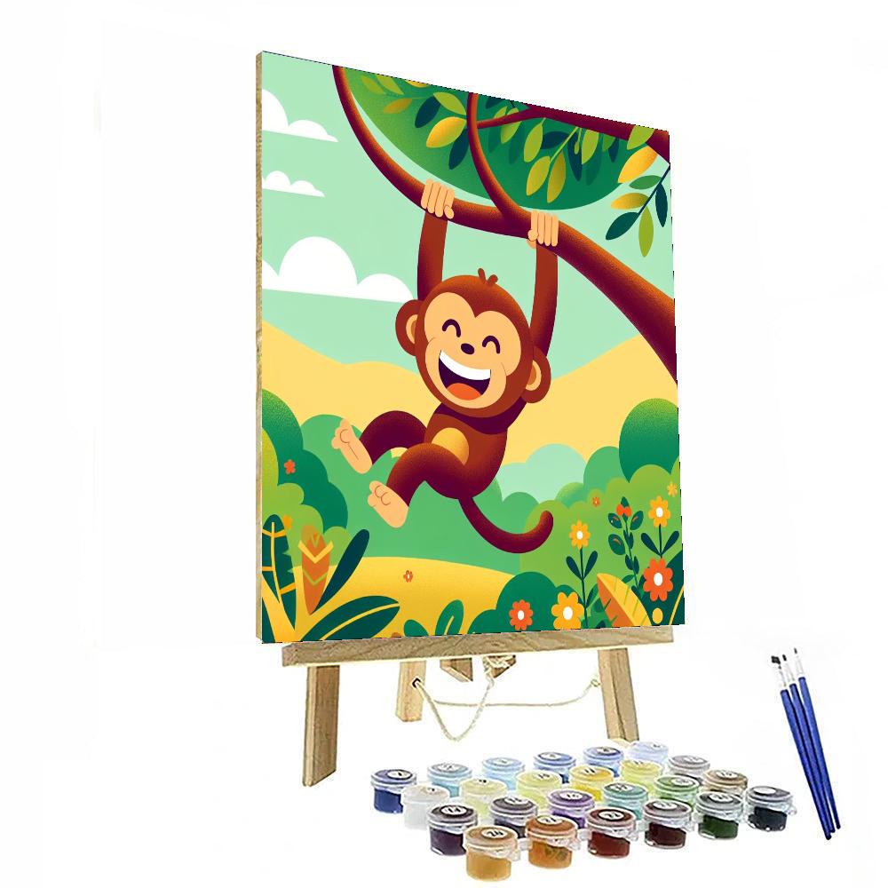 Joyful Monkey Paint By Number