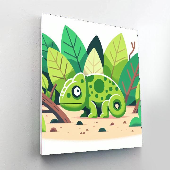 Clever Chameleon Hideaway Paint By Numbers Kits