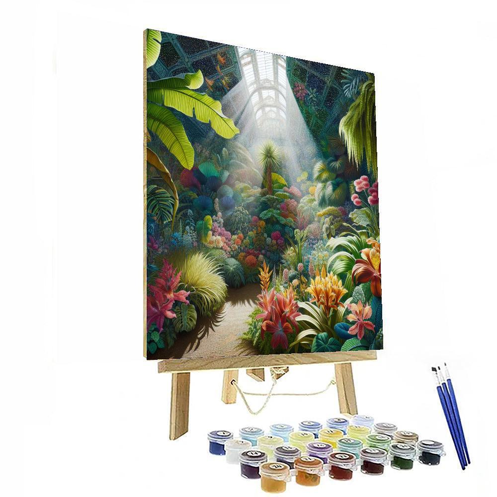 Botanical Greenhouse Retreat Paint By Numbers Art