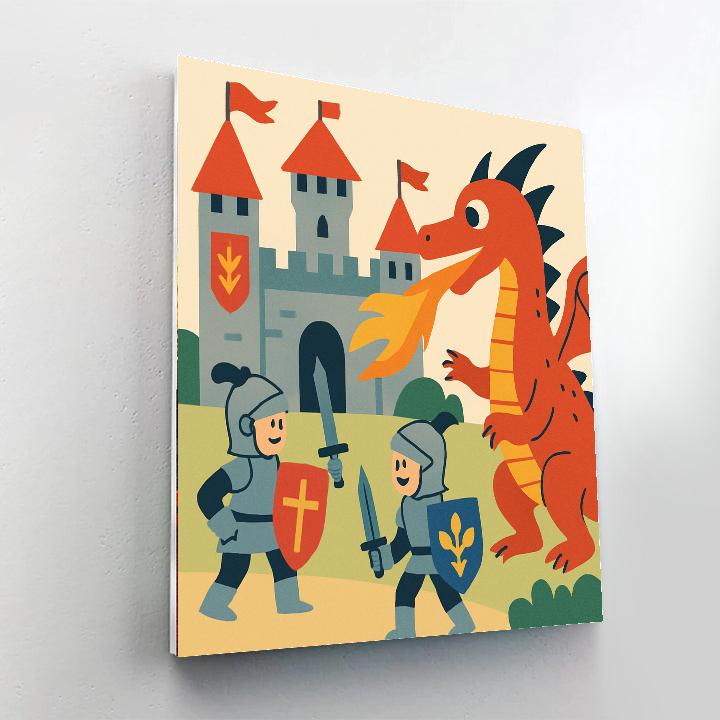 Knights And Castles Adventure Numbered Painting Kits