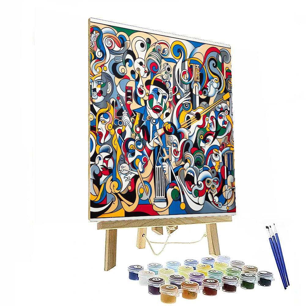 Pop Culture Pandemonium Paint By Numbers Art