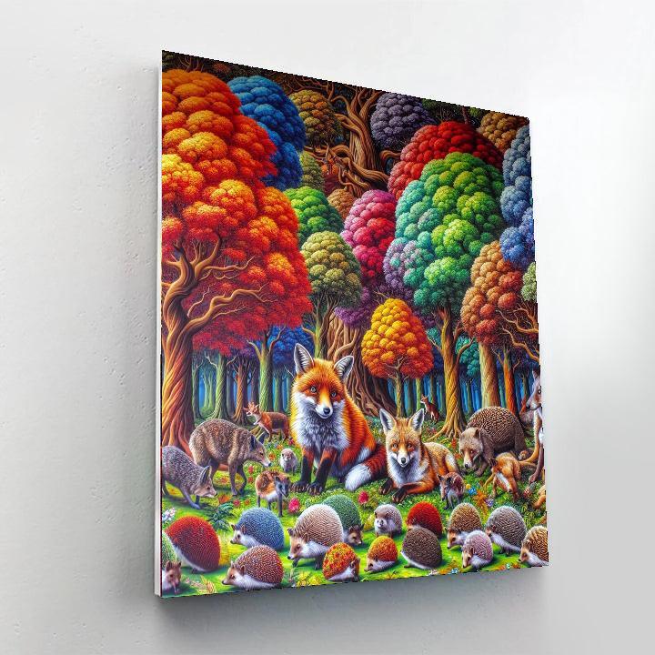 Adventure In Storybook Woods Numbered Painting Kits