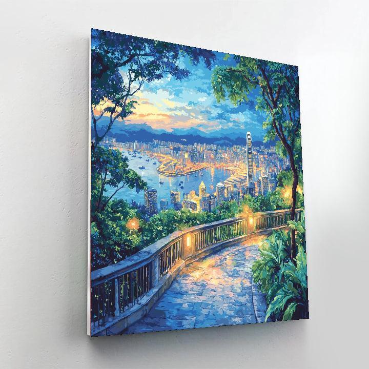 Victoria Peak - Hong Kong Numbered Painting Kits