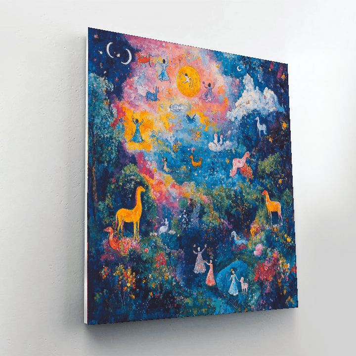 Marc Chagall Inspired Mystical Journeys  Paint By Numbers Art