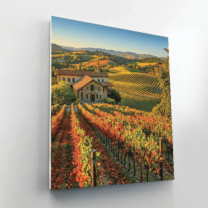 Napa Valley Vineyards - California, Usa Numbered Painting Kits