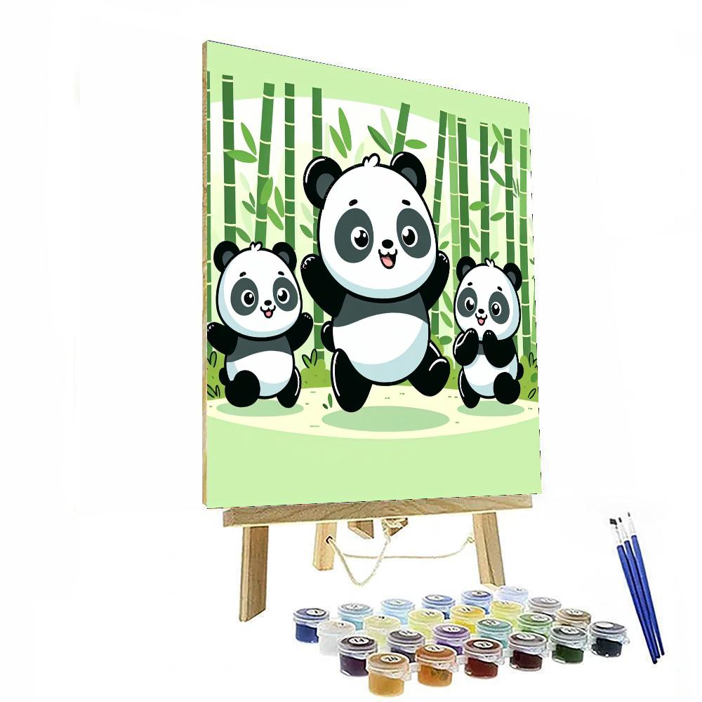 Happy Panda Playground Numbered Painting Kits