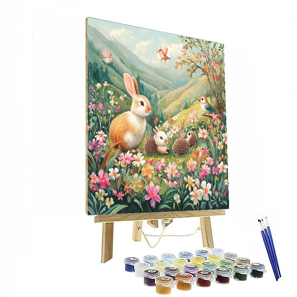 Beatrix Potter Inspired Fanciful Wildlife Wonder  Painting Number Kit