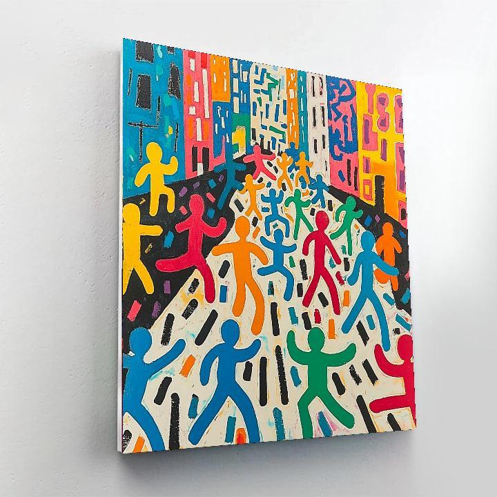 Keith Haring Inspired Urban Playground  Numbered Painting Kits