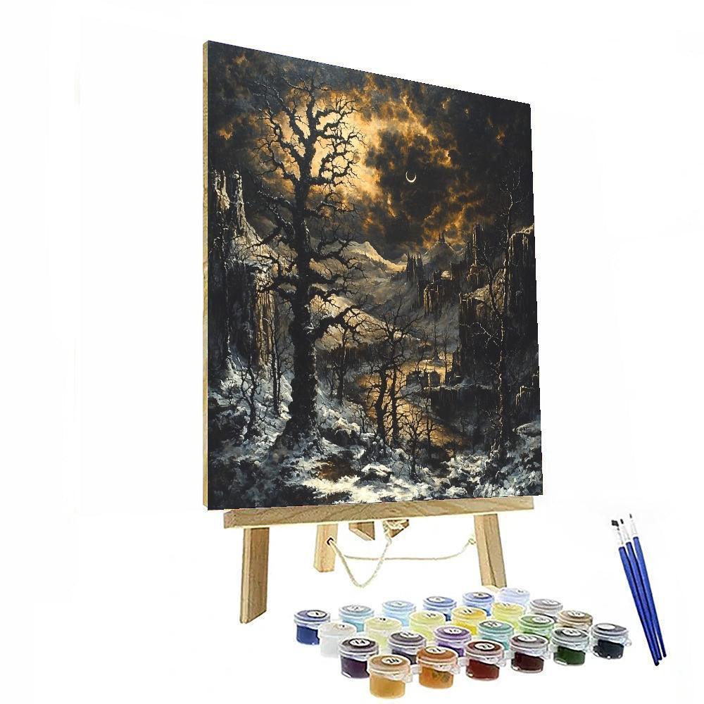Henry Fuseli Inspired Gothic Winter's Breath  Painting By Numbers Kit