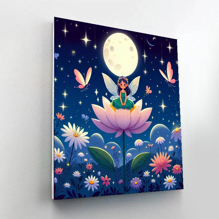Mystical Moonlight Garden Paint By Numbers Art