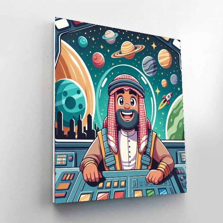 Friendly Space Cadet Numbered Painting Kits