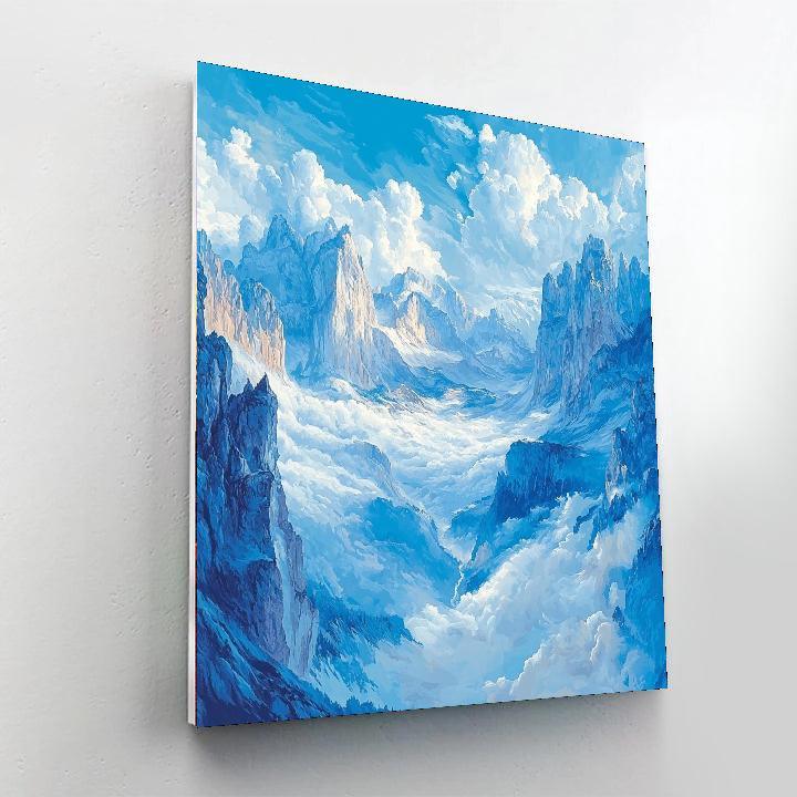 Albert Bierstadt Inspired Sculpting The Sky  Numbered Painting Kits