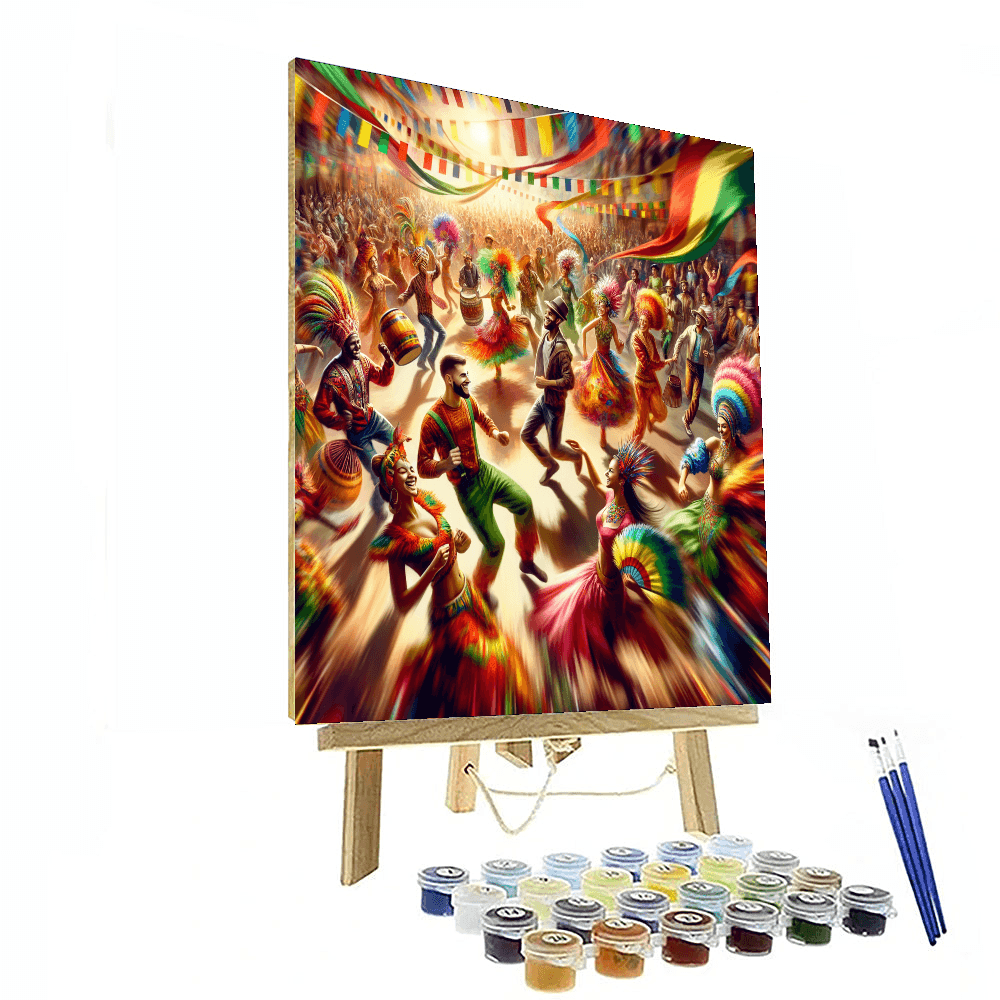 Vibrant Festival Colors Number Painting