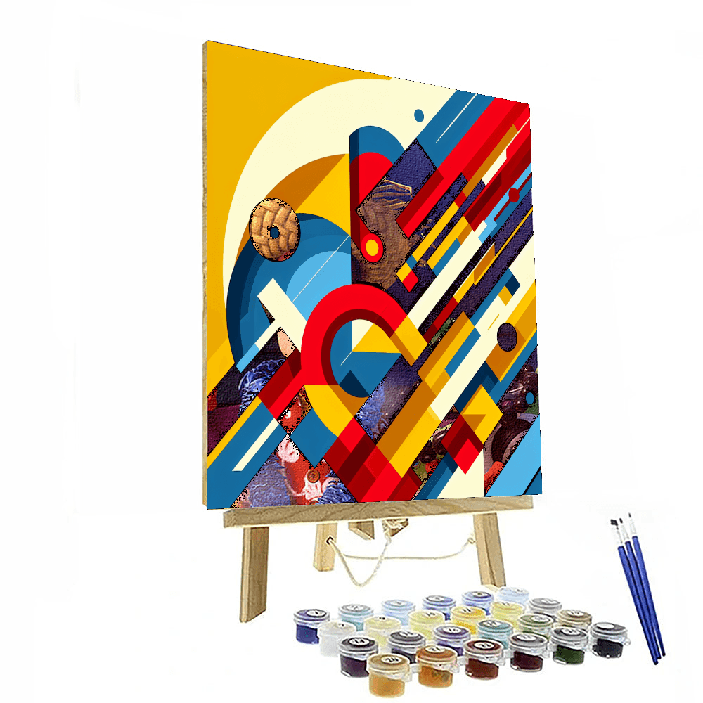 Bold Geometric Abstraction Number Painting