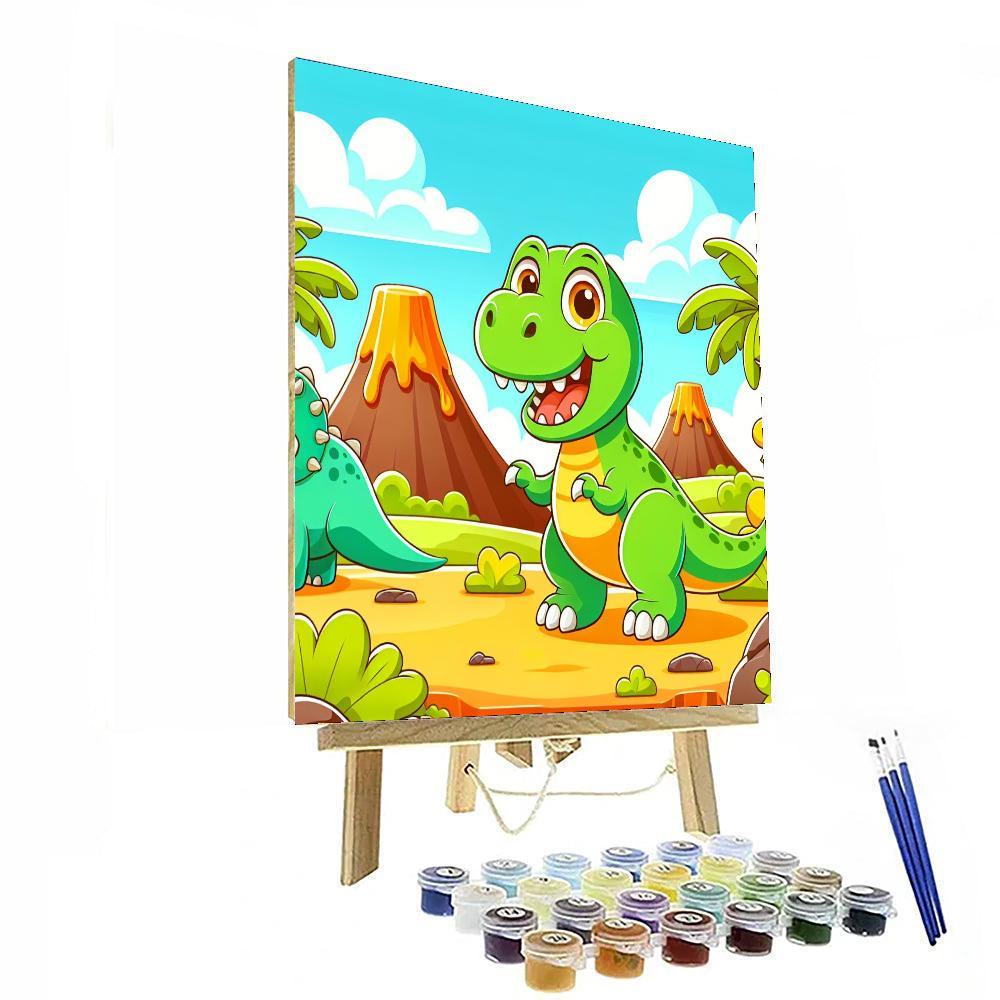 Dinosaur Park Exploration Paint By Number