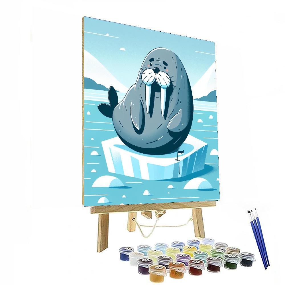 Wandering Walrus Paint By Numbers Art