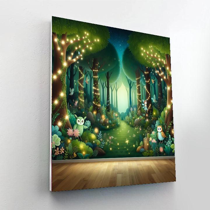 Enchanting Forest Fairy Tale Paint By Numbers Art