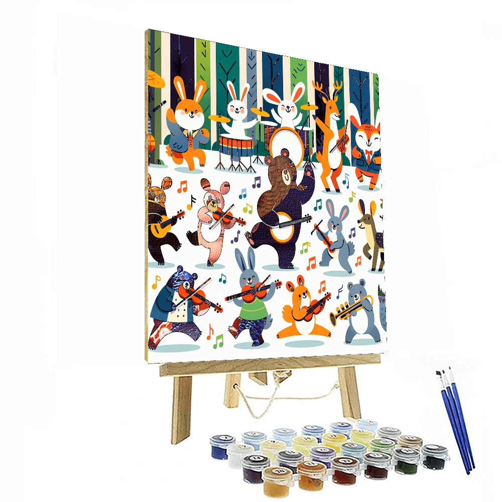 Forest Festival Fun DIY Paint By Numbers