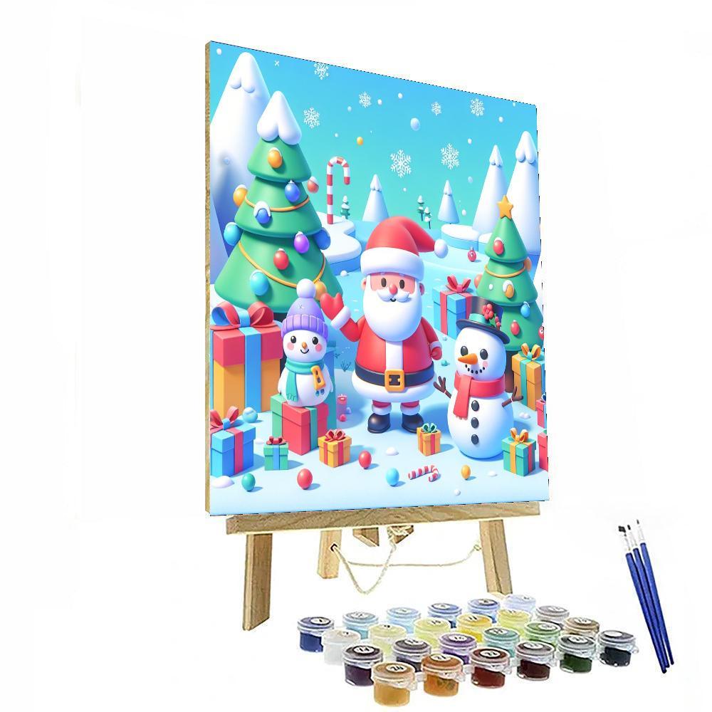 Merry Christmas Cheer Paint By Number