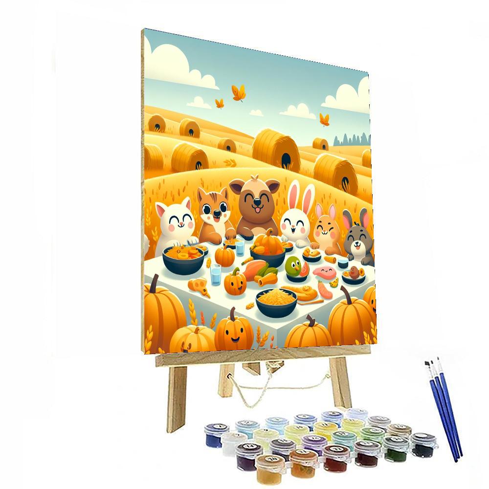 Happy Harvest Harmony Paint By Numbers Art