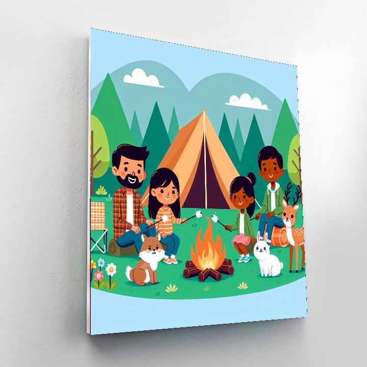 Camping Adventure Awaits Paint By Numbers