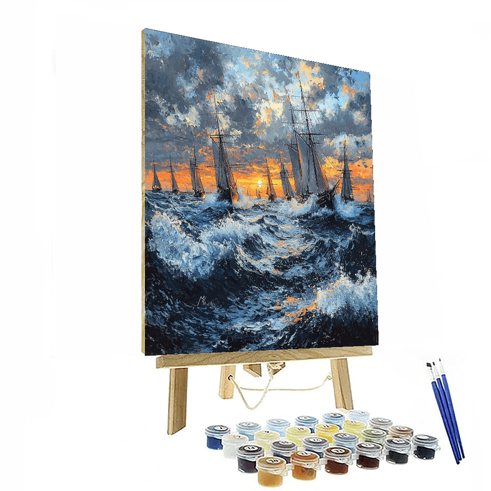 Turner Inspired Historic Maritime Adventures  Painting By Numbers Kit