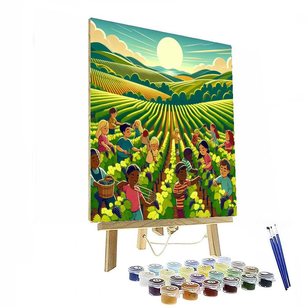 Vivacious Vineyard Visit Numbered Painting Kits