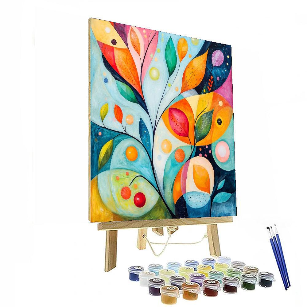 Paul Klee Inspired Radiant Whimsy  Painting Number Kit