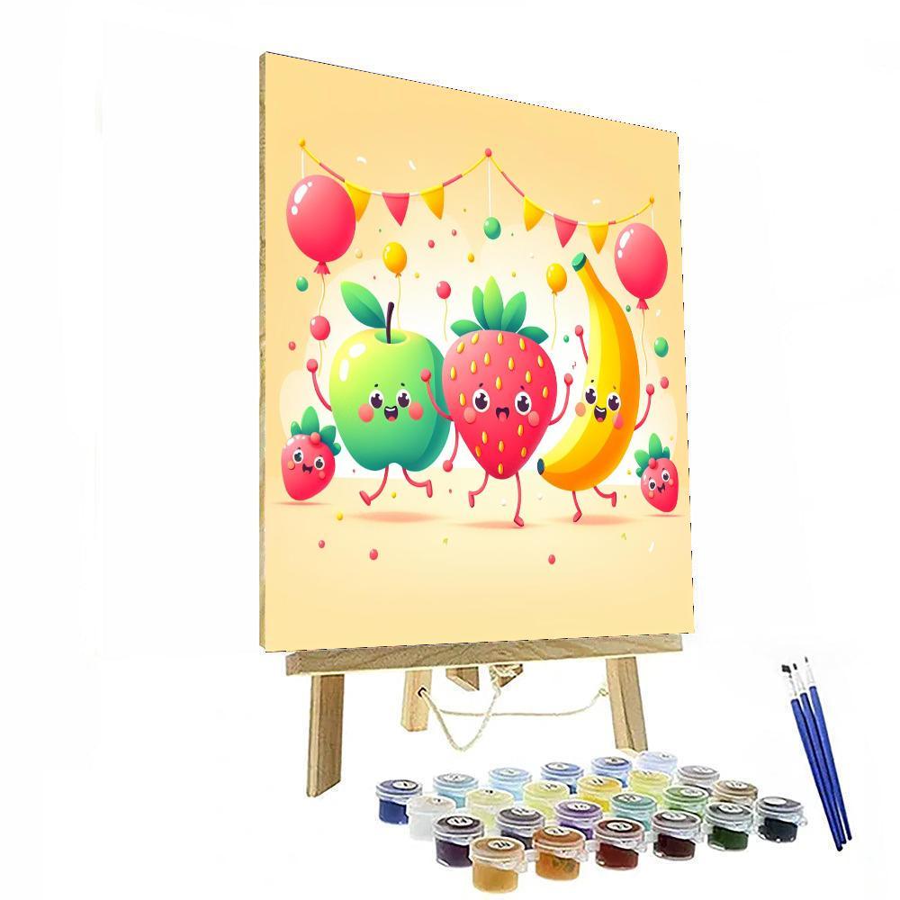 Dancing Fruit Fiesta Numbered Painting Kits
