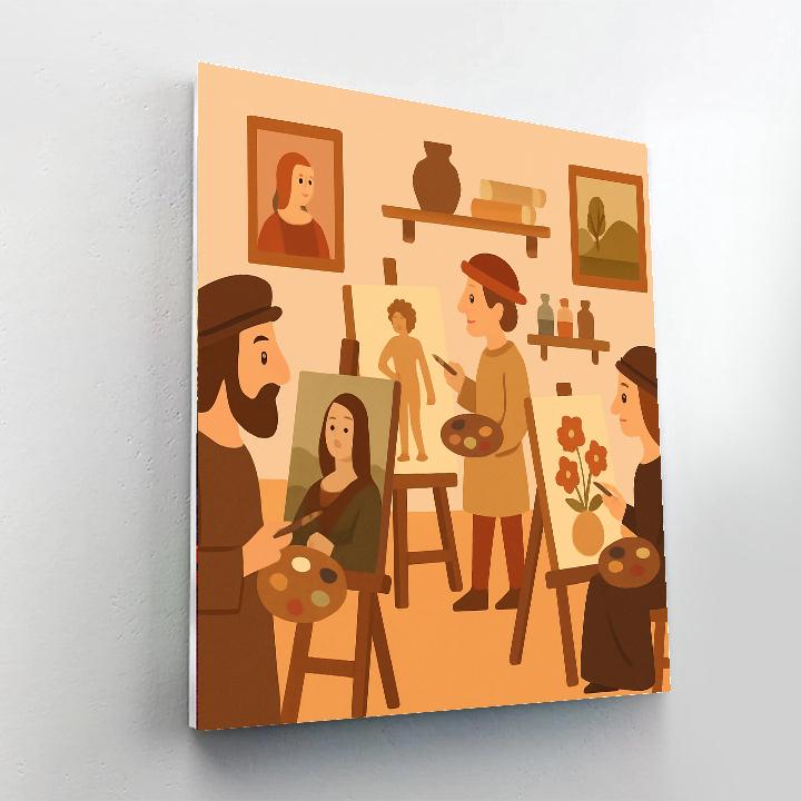 Renaissance Art Studio Numbered Painting Kits