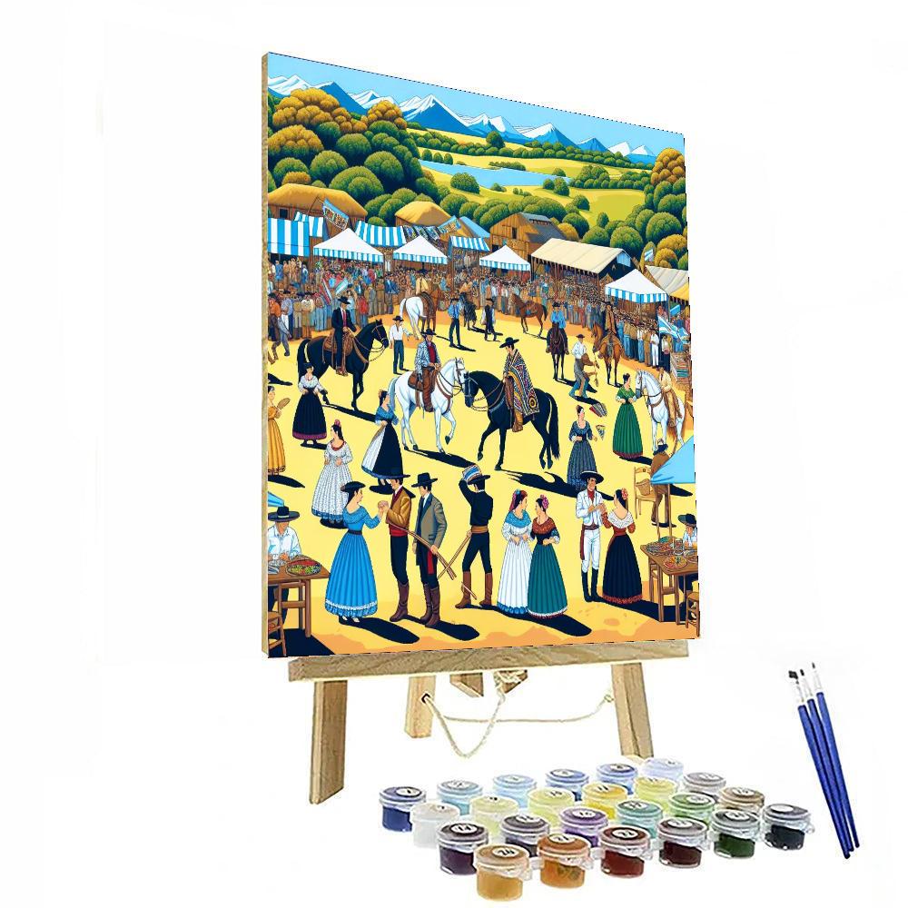 El Dia De La Tradición - Argentina Paint By Numbers