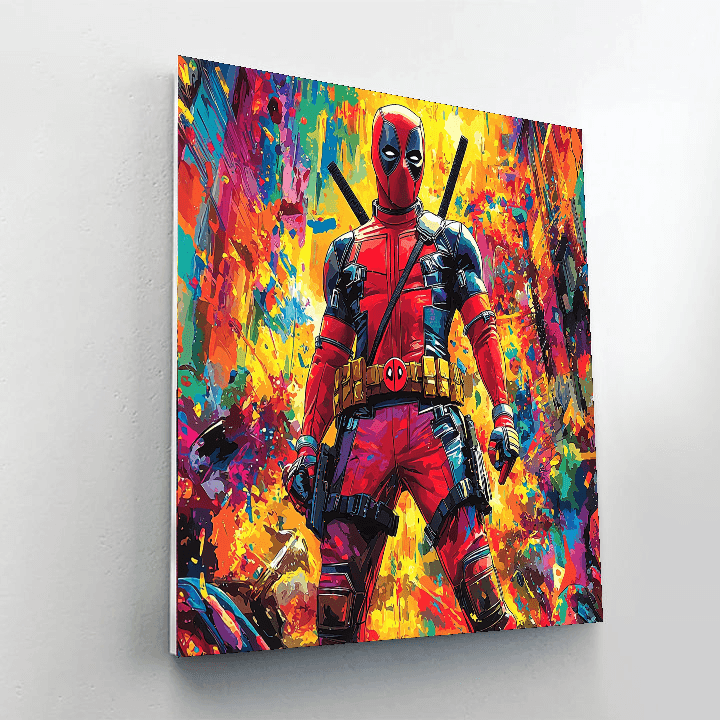 Ryan Reynolds: The Dashing Humor Of Deadpool Paint By Numbers