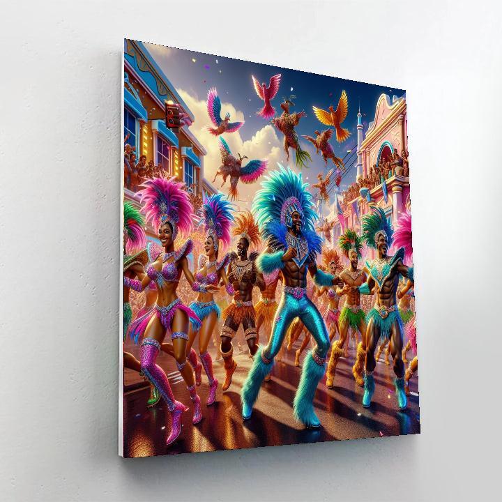 Nassau Junkanoo Parade - Nassau, Bahamas Paint By Numbers