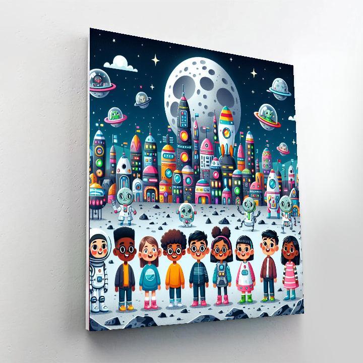 Lunar City Adventure Paint By Color