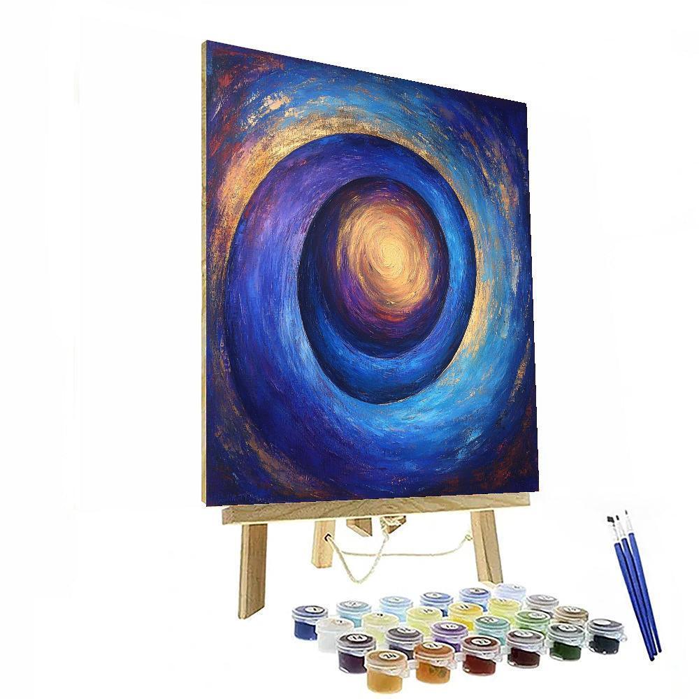 Mark Rothko Inspired Abstract Galaxy  Number Painting