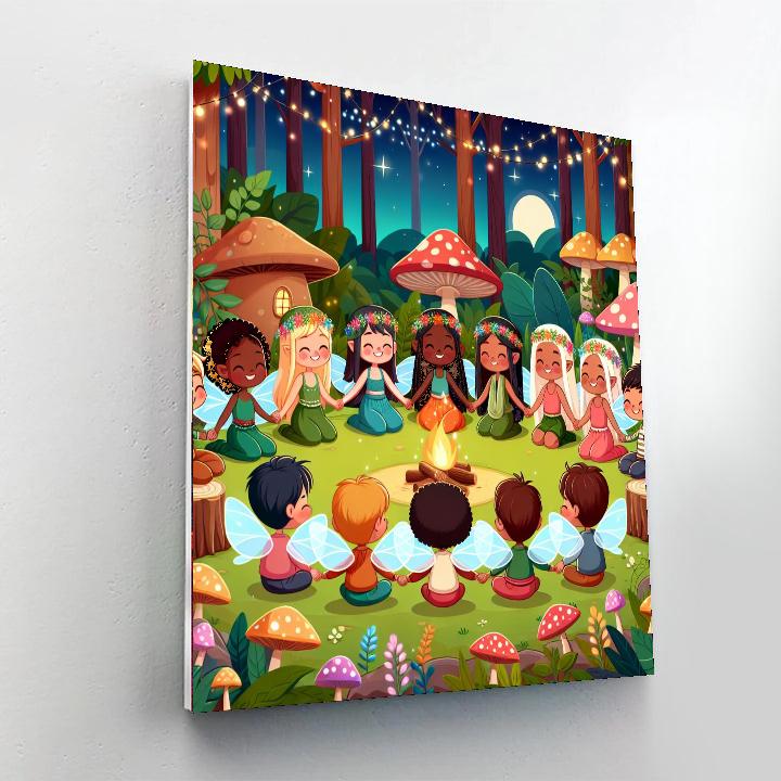 Enchanted Fairy Gathering Numbered Painting Kits