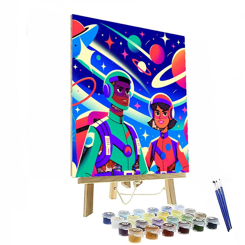 Space Rangers' Cosmic Patrol Painting Number Kit