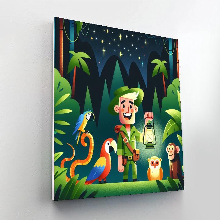 Moonlit Jungle Quest Paint By Numbers Kits