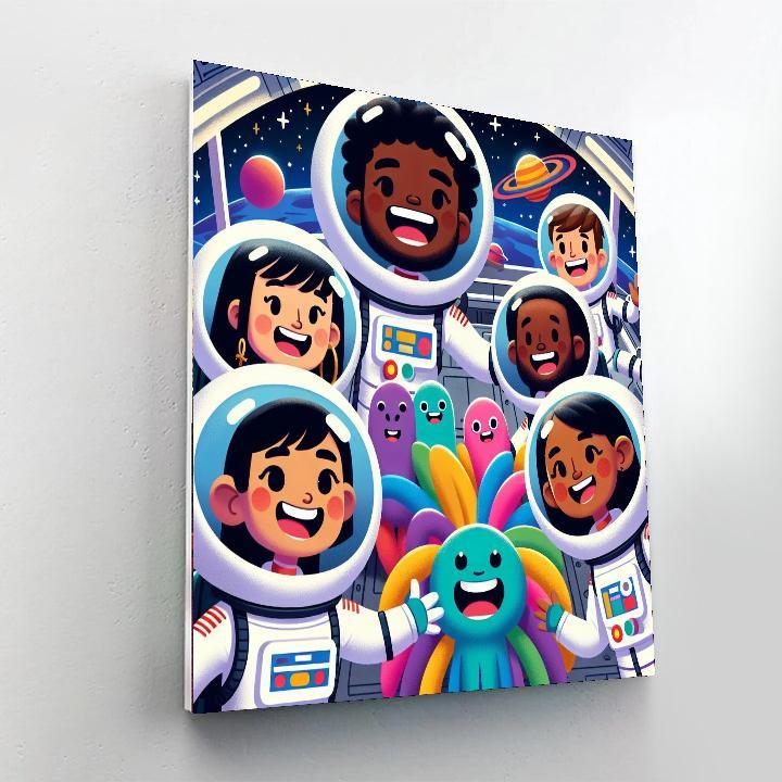 Adventurous Space Pals Paint By Number