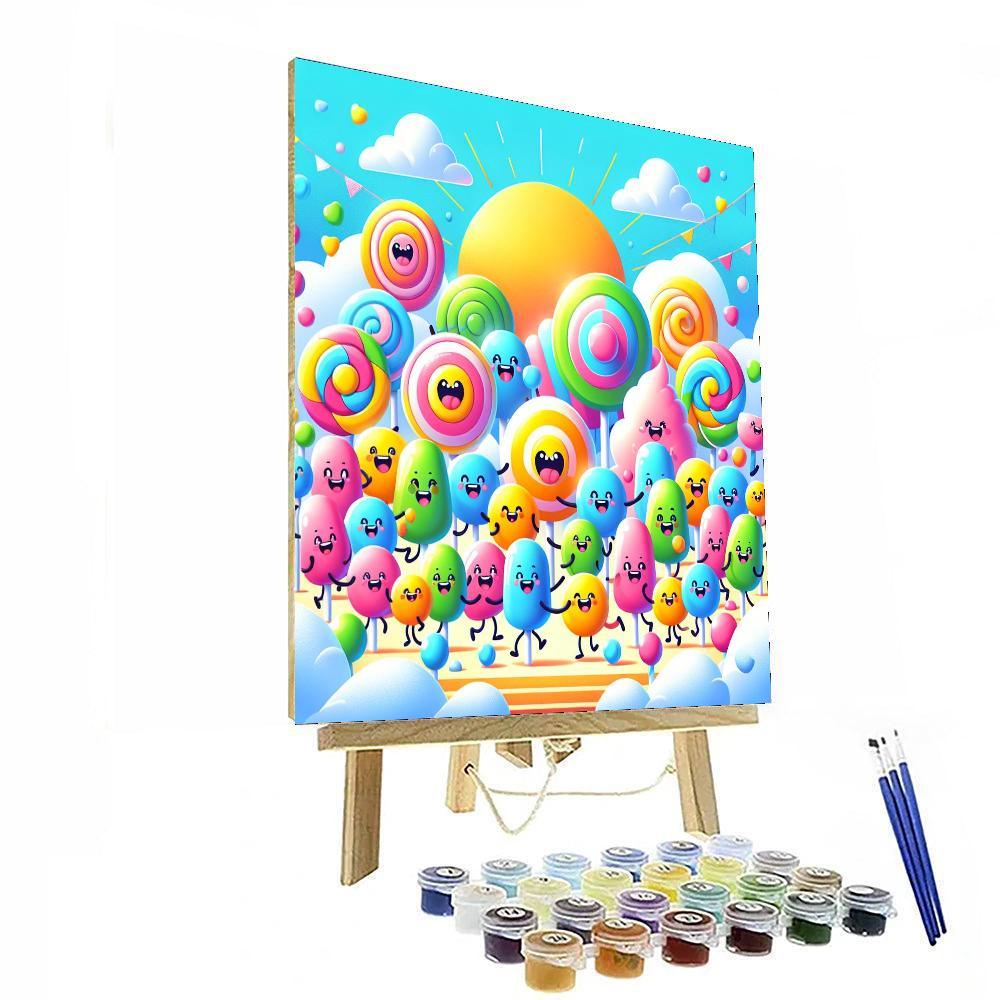 Adventure On Candy Island Paint By Numbers