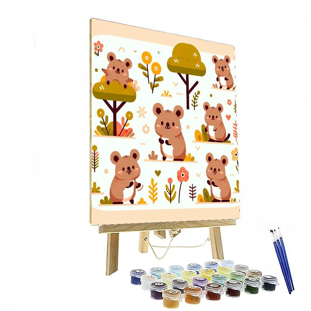 Quirky Quokkas Numbered Painting Kits