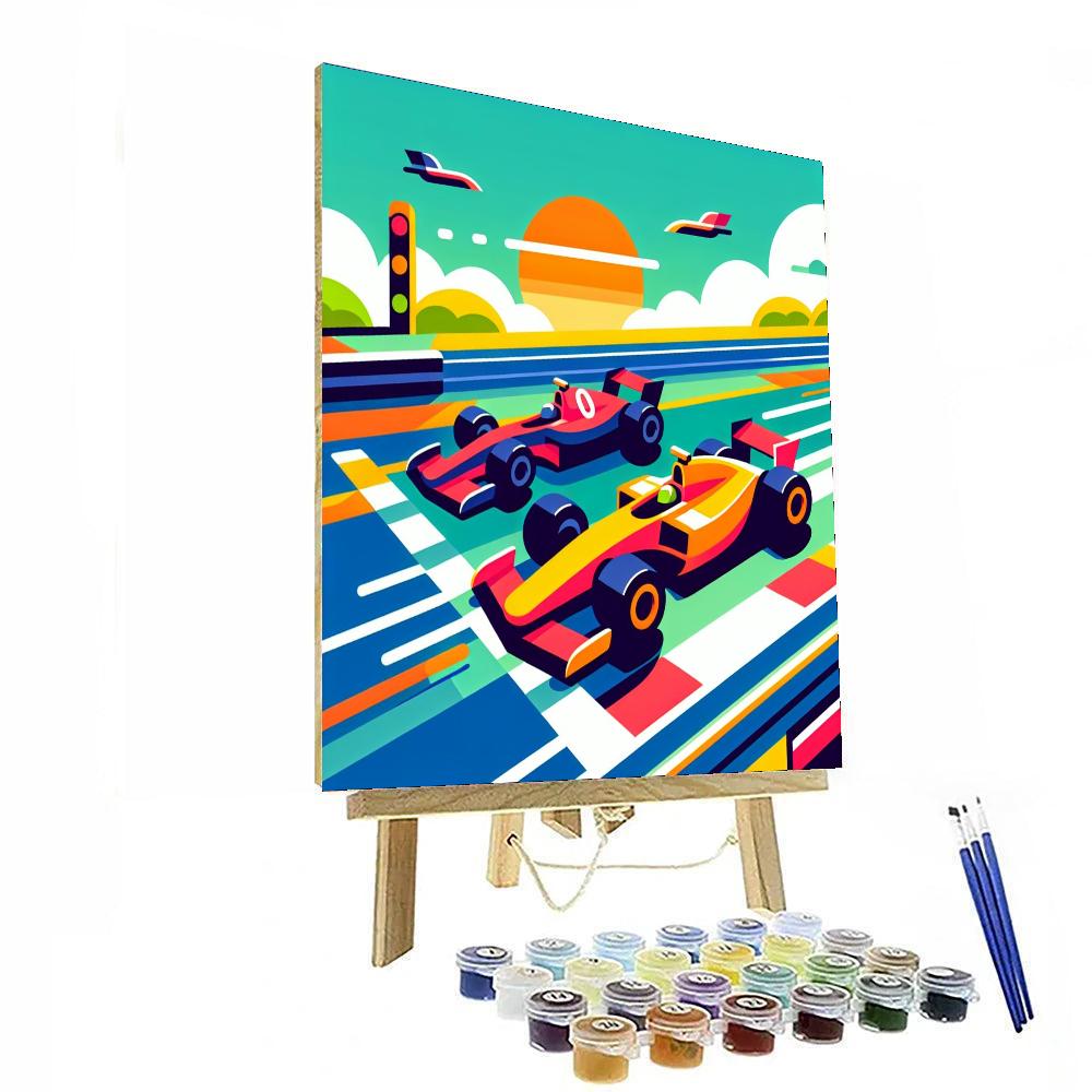 Racing Rivals DIY Paint By Numbers