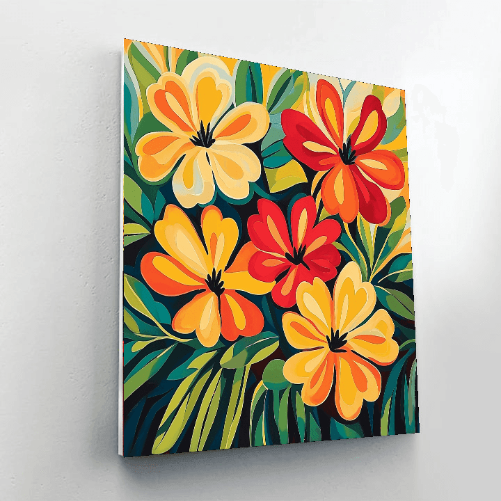 Henri Matisse Inspired Dancing Flowers In Bloom  DIY Paint By Numbers