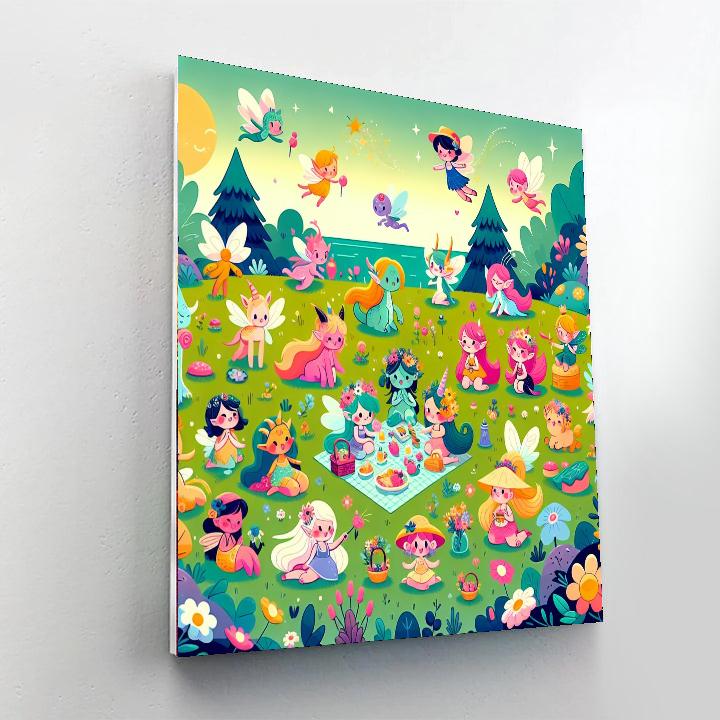 Enchanted Fairy Tale Picnic Paint By Numbers