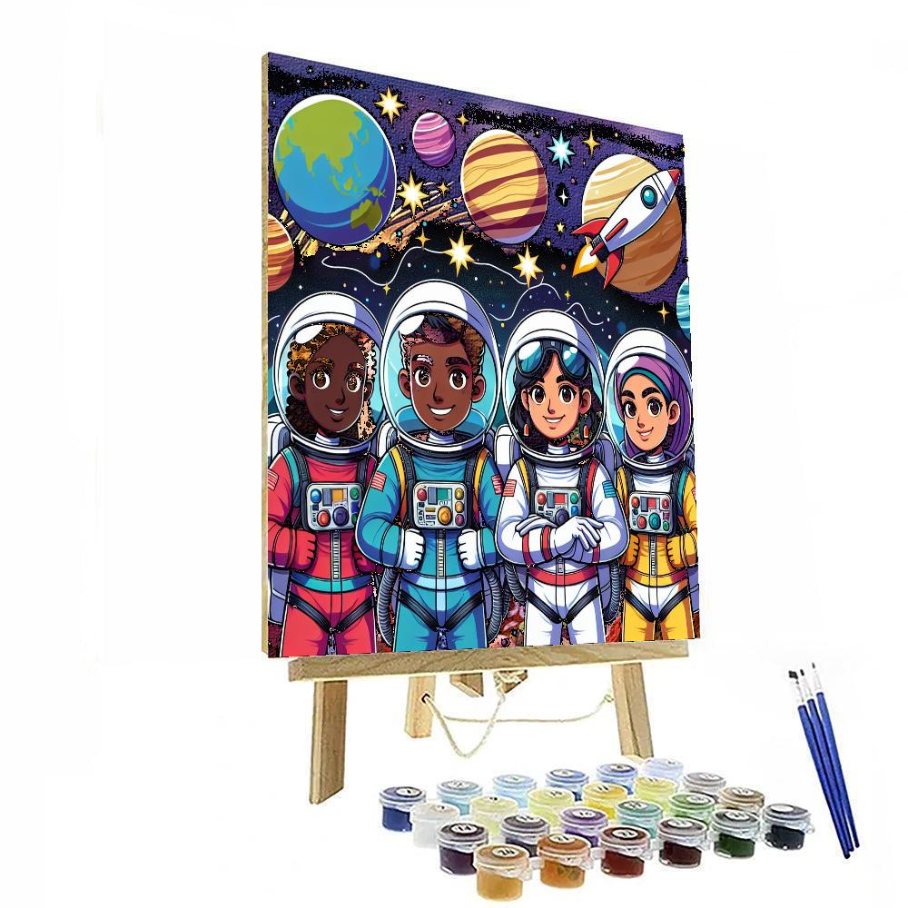 Space Explorers Voyage Paint By Numbers