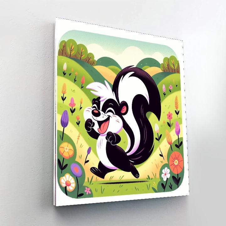 Spunky Skunk Paint By Color