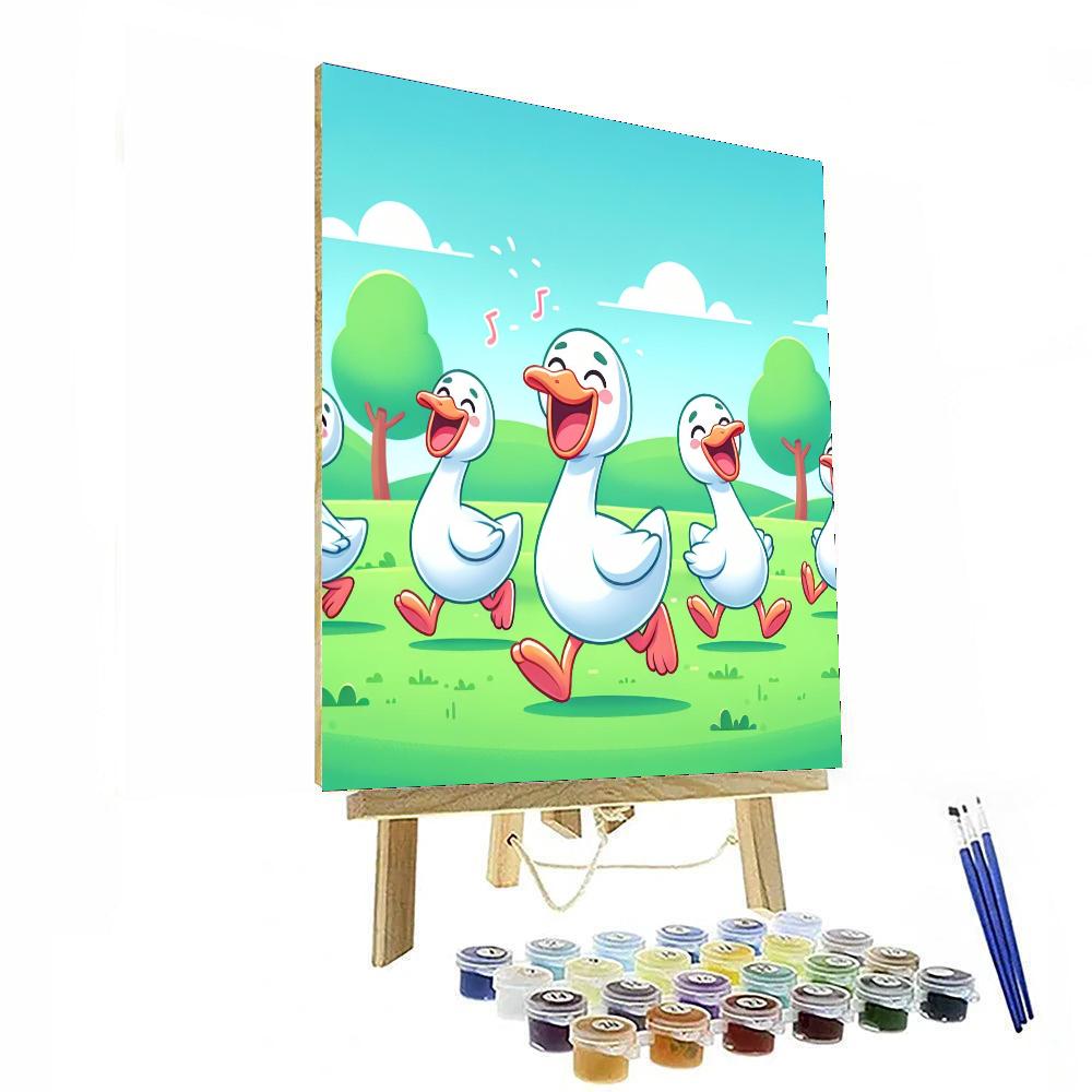 Giggles With Geese Paint By Numbers